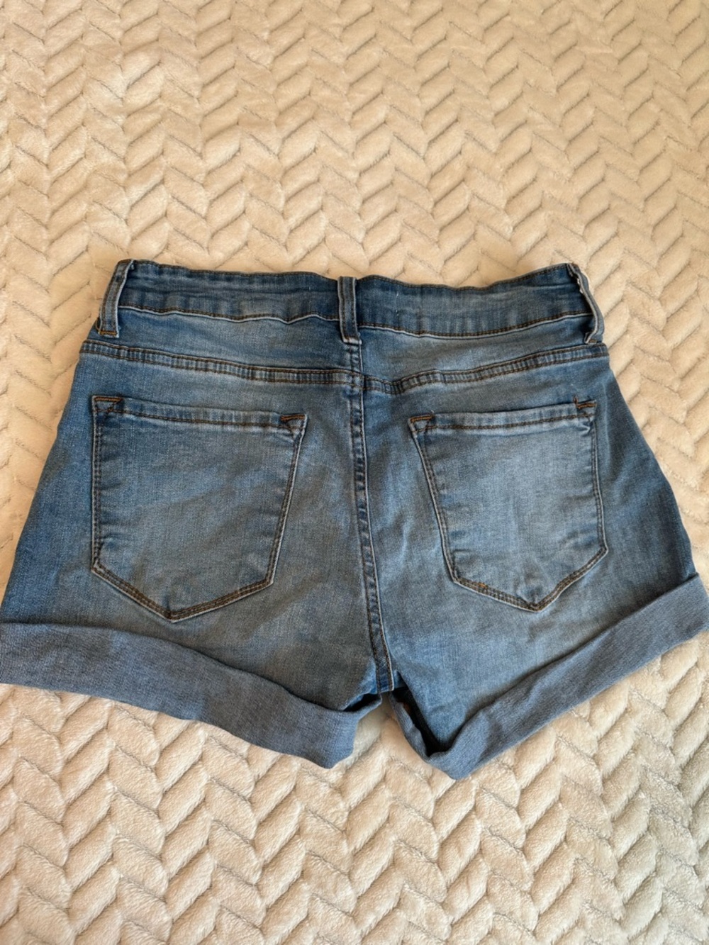 KanCan Light Blue Cuffed Denim Shorts size 7